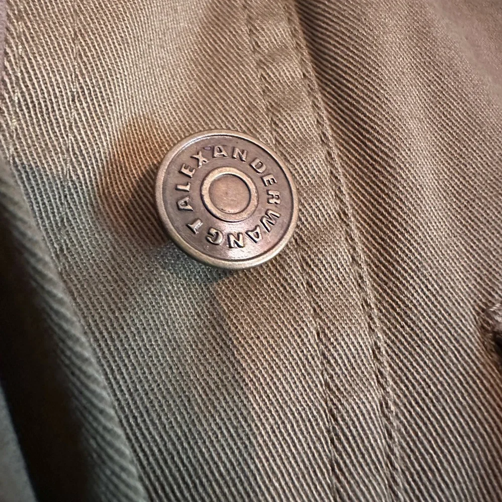 Alexander Wang women’s army Green Utility parka military 8 Relaxed jacket - Picture 6 of 15